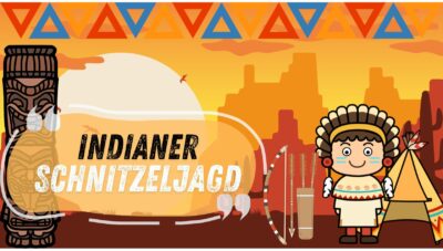 Indianer-Schnitzeljagd – Ein Abenteuer in der Wildnis für kleine Indianer