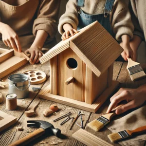 Ein Vogelhäuschen aus Holz bauen