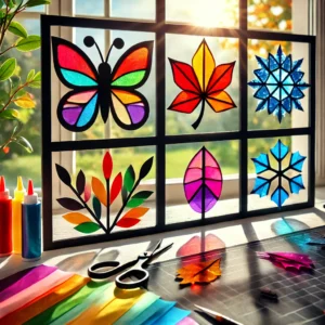 Bunte Fensterbilder für jede Jahreszeit