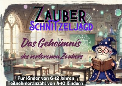 Zauber Schnitzeljagd Zauber schatzsuche cover ein zauberklassenzimmer mit dem zauberlehrer