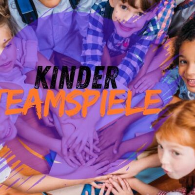Teamspiel für Kinder Kinder spielen gemeinsam und lösen rätsel
